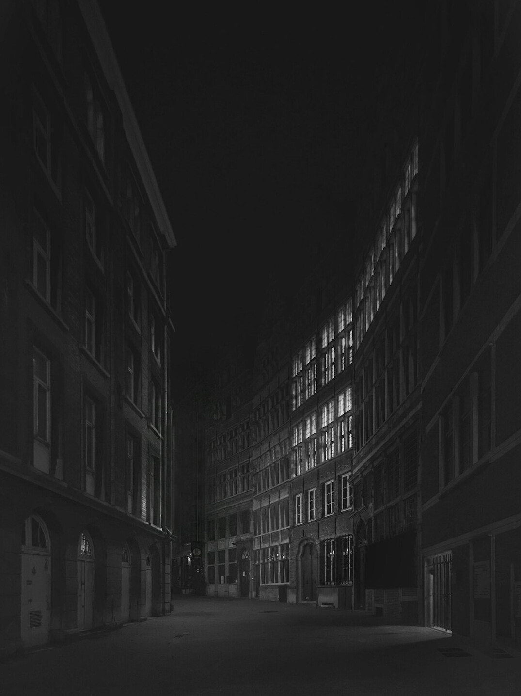 dark alley at night