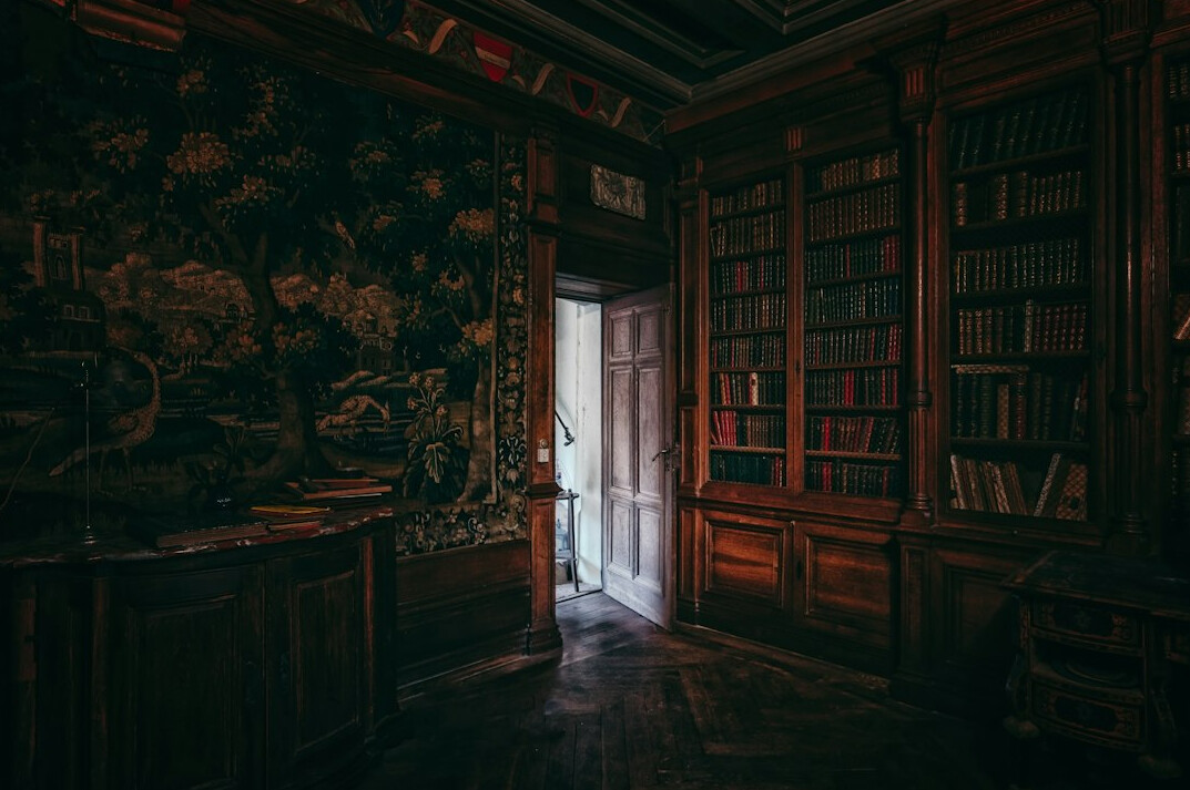 old library interior